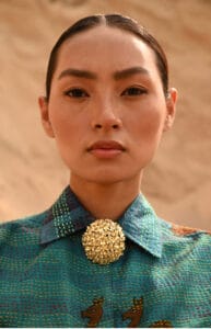 Nikko Blue Brooch