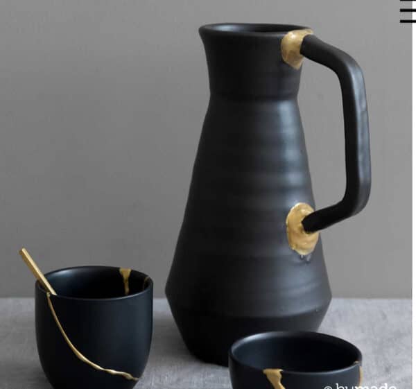 Japanse kunst KINTSUGI reparatieset goud voor prachtig herstel van je favoriete porselein en keramiek